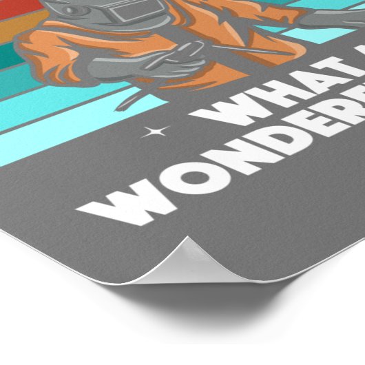 Best Welding Art Men Women Arc Welder Pipeliner II Poster (Ecke)