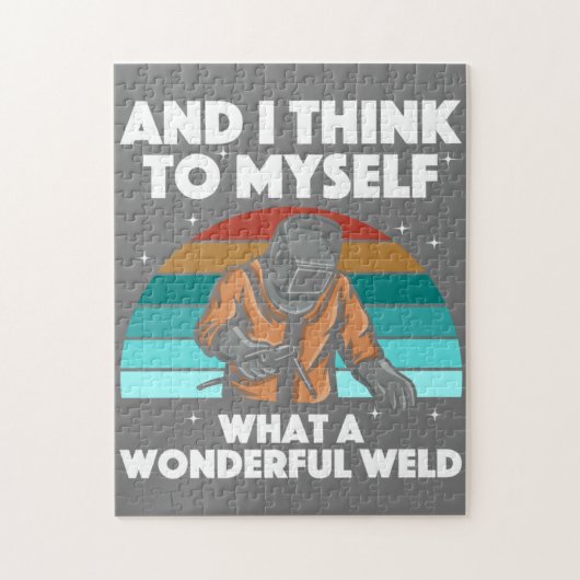 Best Welding Art Men Women Arc Welder Pipeliner II Puzzle (Vertikal)