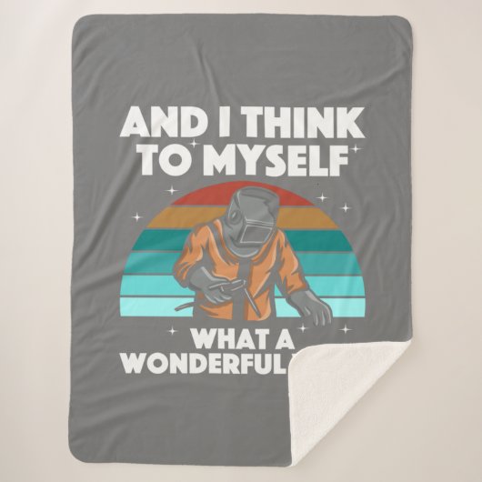 Best Welding Art Men Women Arc Welder Pipeliner II Sherpadecke (Vorderseite)