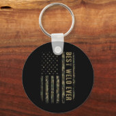 Best Welo je Camouflage American Flag Vater's D Schlüsselanhänger (Vorderseite)