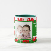 BEST WELSH MUM Custom Wales Flag Foto Tasse (Zentrum)