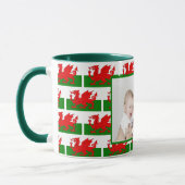 BEST WELSH MUM Custom Wales Flag Foto Tasse (Links)