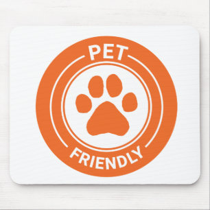 Best Westie Pet Friendly Gezeichnet Paw - Orange Mousepad