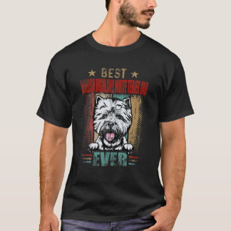 Best Whelsh Highland White Terier Vater Ever Dog L T-Shirt