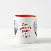 Best Wife Ever 2-Photo Custom Message Tasse (Zentrum)