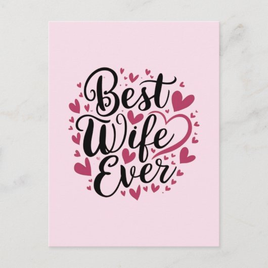 Best wife ever postkarte (Vorderseite)