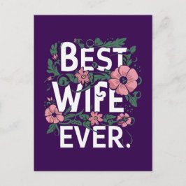 Best Wife ever Postkarte
