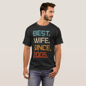 Best Wife Since 2005 18th Wedding Anniversary For  T-Shirt (Vorne ganz)