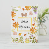 Best Wisches Karte (Stehend Vorderseite)