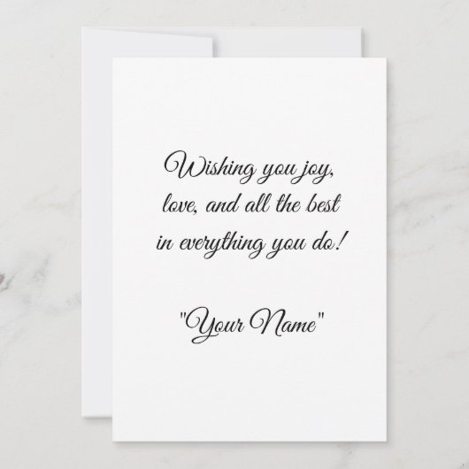 Best Wisches Karte (Rückseite)