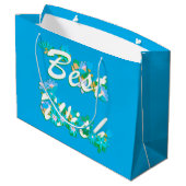 Best Wish Große Geschenktüte (Rückseite Schrägansicht)