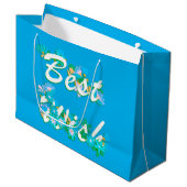Best Wish Große Geschenktüte (Vorderseite Schrägansicht)