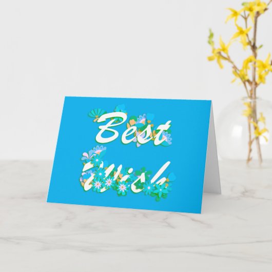 Best Wish Karte (Gelbe Blume)