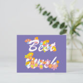 Best Wish Postkarte (Stehend Vorderseite)