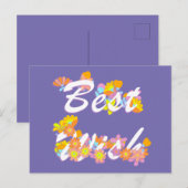 Best Wish Postkarte (Vorne/Hinten)