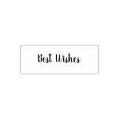 Best Wishes Cursive Script Template Permastempel (Design)