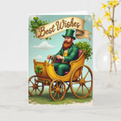 Best Wishes Emerald Man Card Karte (Gelbe Blume)