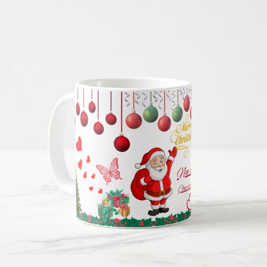 Best Wishes New Year Cup Kaffeetasse (Vorderseite Links)