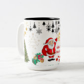 Best Wishes New Year Cup Zweifarbige Tasse (Vorderseite Links)