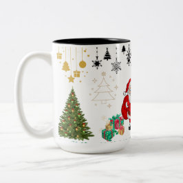 Best Wishes New Year Cup Zweifarbige Tasse