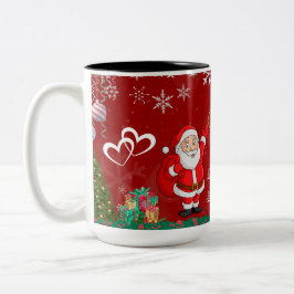 Best Wishes New Year Cup Zweifarbige Tasse