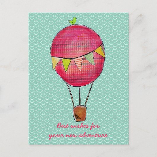 Best Wishes Travel Travelling Good Trip Greeting Postkarte (Vorderseite)