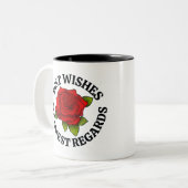 BEST WISHES ZWEIFARBIGE TASSE (Vorderseite Links)