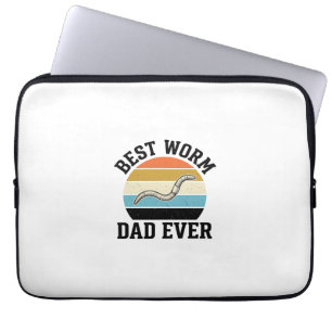 Best Worm Dad Ever Vintage Worm Shirt Design_1 Laptopschutzhülle