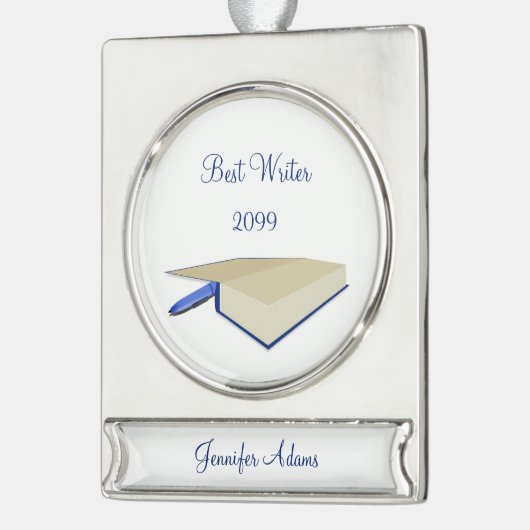 Best Writer Book Christmas Ornament (Links)