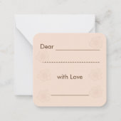 Best Wünsche Note Mitteilungskarte (Rückseite)