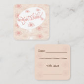 Best Wünsche Note Mitteilungskarte (Vorne/Hinten)