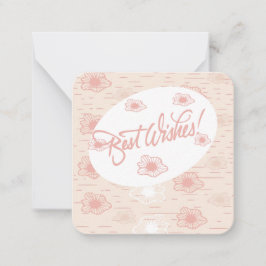 Best Wünsche Note Mitteilungskarte