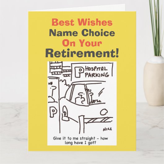 Best Wünsched Hospital Worker Retirement Card Karte (Vorderseite)