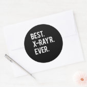Best X-Ray'r Ever Funny X-Ray Tech Runder Aufkleber (Umschlag)