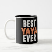 Best Yaya Ever Zweifarbige Tasse (Links)