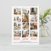 Best Year EJEDES Foto Weihnachten Personalisiert (Stehend Vorderseite)