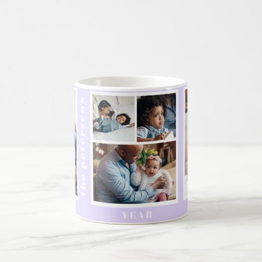 Best Year Ever Foto Collage Kaffeetasse (Mittel)