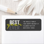 Best Year Ever Handwriting Script Moderne Adresse (Insitu)