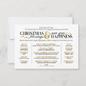 Best Year Ever Holiday und New Year's Card Einladung (Vorderseite)