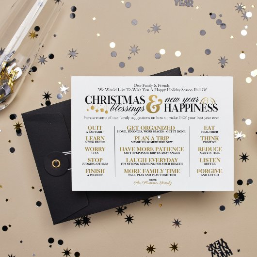 Best Year Ever Holiday und New Year's Card Einladung