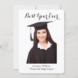 Best Year Ever Masculine Grad Foto Ankündigung