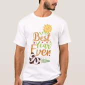 Best Year Ever Panda T-Shirt (Vorderseite)