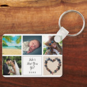 Best Year yet Script 10 Foto Collage Schlüsselanhänger (Vorderseite)