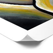 Best Yellow Rose Abstrakt Moderne Blume Poster (Ecke)