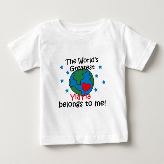 Best YiaYia gehört mir Baby T-shirt (Vorderseite)