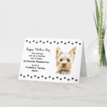 Best Yorkshire Terrier Dog Mama Muttertag