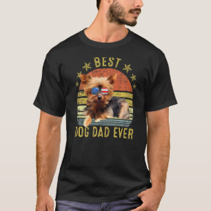 Best Yorkshire Terrier Vater Ever Vintag Dog T-Shirt