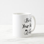Best Your Name je Typografy Script Kaffeetasse (VorderseiteRechts)