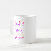 Best Your Text je Typografy Script Ombre Farben Kaffeetasse (Vorderseite Links)