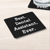  Best. Zahnassistent Immer. Rechteckiger Pappuntersetzer (angewinkelt)
